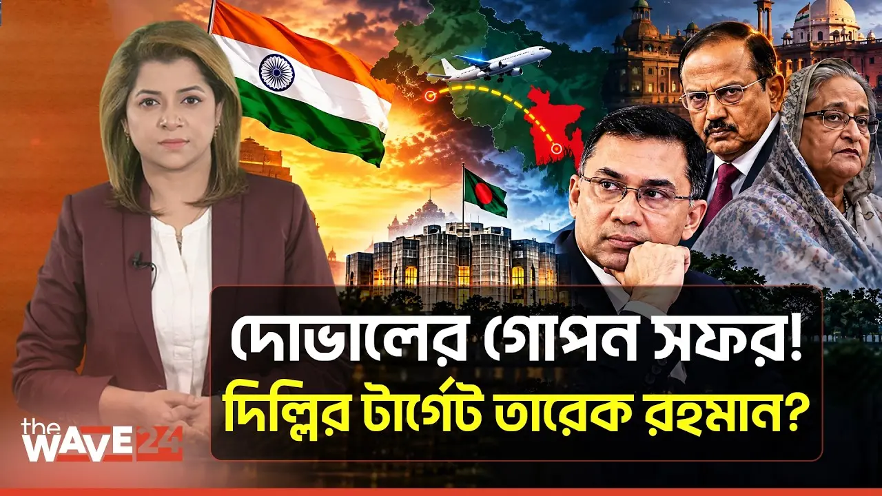 নভেম্বরে তারেক রহমানকে দিল্লি নিতে মরিয়া মোদি | Tarique Rahman India Visit | Ajit Doval | The Wave24