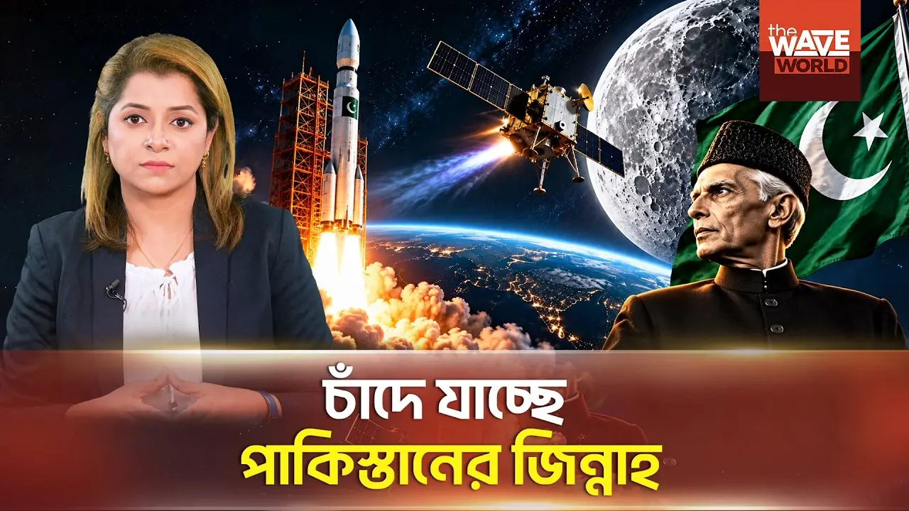 চাঁদে যাচ্ছে পাকিস্তানের প্রথম নিজস্ব চন্দ্রযান ‘জিন্নাহ-১’ | Moon Mission | The Wave World